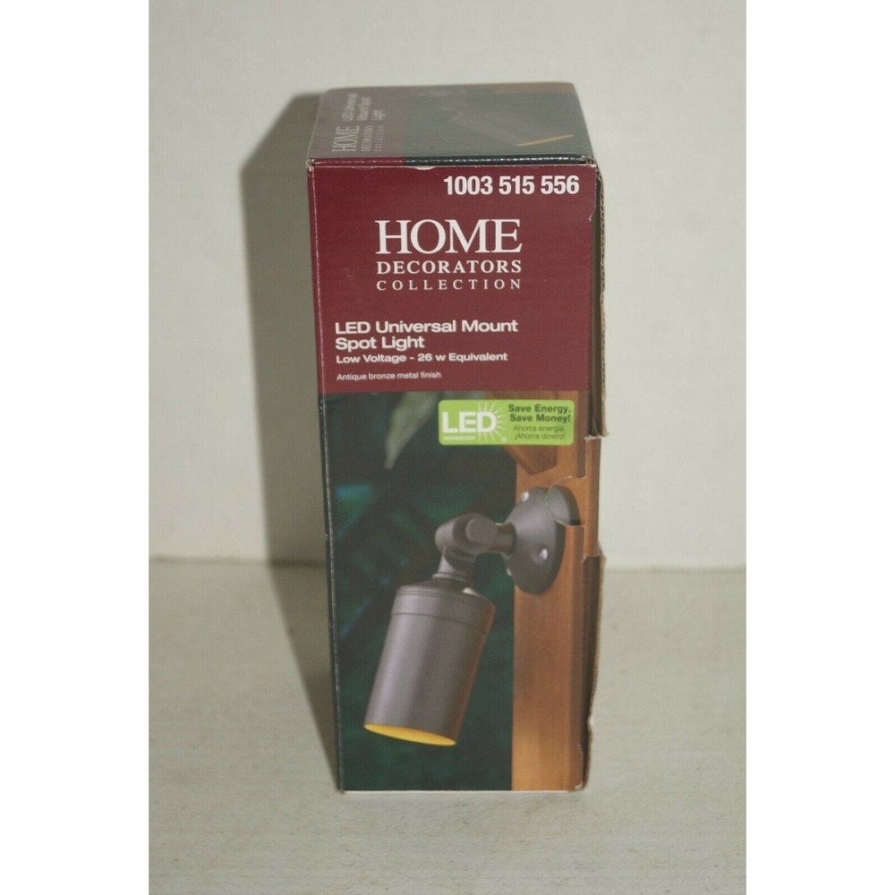 Home Decorators Collection Antique Bronze Outdoor LED‎ Spot Light  1003515556
